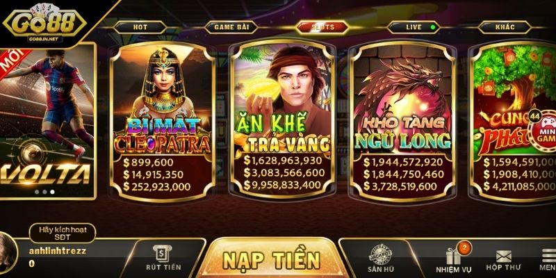 Game Quay Hũ Dễ Nổ Nhất GO88 Người Chơi Nên Trải Nghiệm 2 Các game quay hũ dễ nổ mang đến cơ hội trúng thưởng lớn
