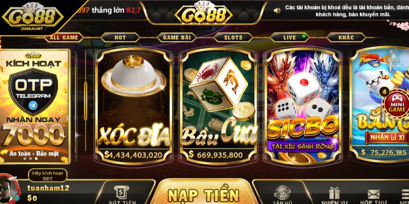 GO88 - Sân Chơi Uy Tín Với Phần Thưởng Cực Hấp Dẫn 8 GO88 thành công chinh phục mọi bet thủ trên thị trường