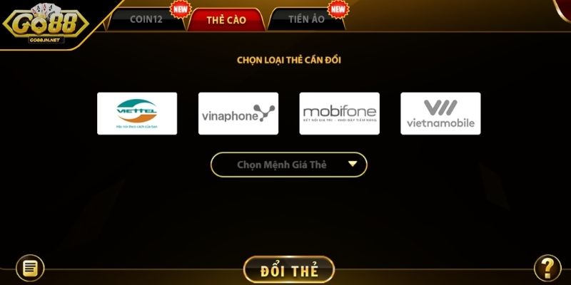 Rút Tiền GO88 Tổng Hợp Cách Thao Tác Đơn Giản Cho Newbie 2 Rút tiền GO88 siêu tốc qua thẻ cào