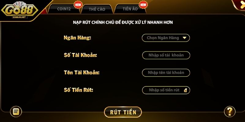 Rút Tiền GO88 Tổng Hợp Cách Thao Tác Đơn Giản Cho Newbie 1 Điều kiện tiên quyết để rút tiền GO88 thành công