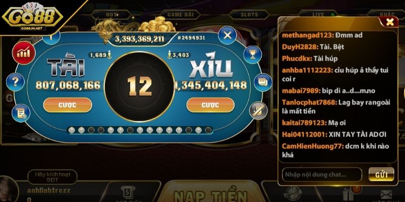 Tổng quan về tài xỉu GO88